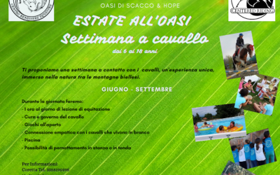 ESTATE ALL’OASI 2021:  SETTIMANA A CAVALLO