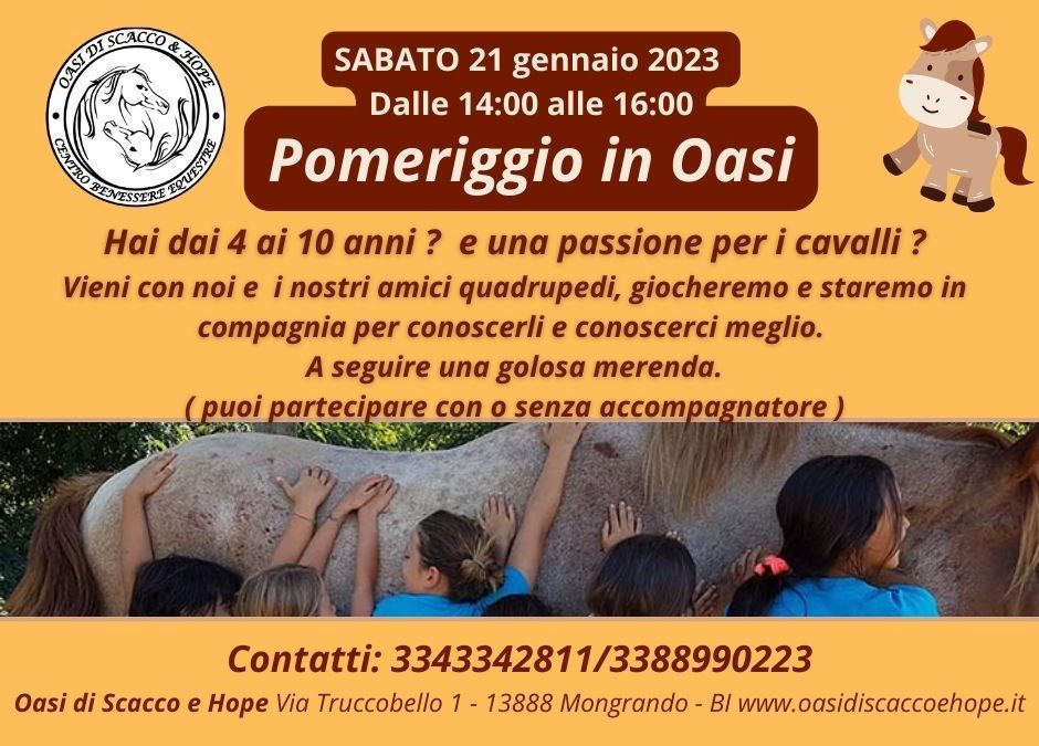 Pomeriggio in Oasi