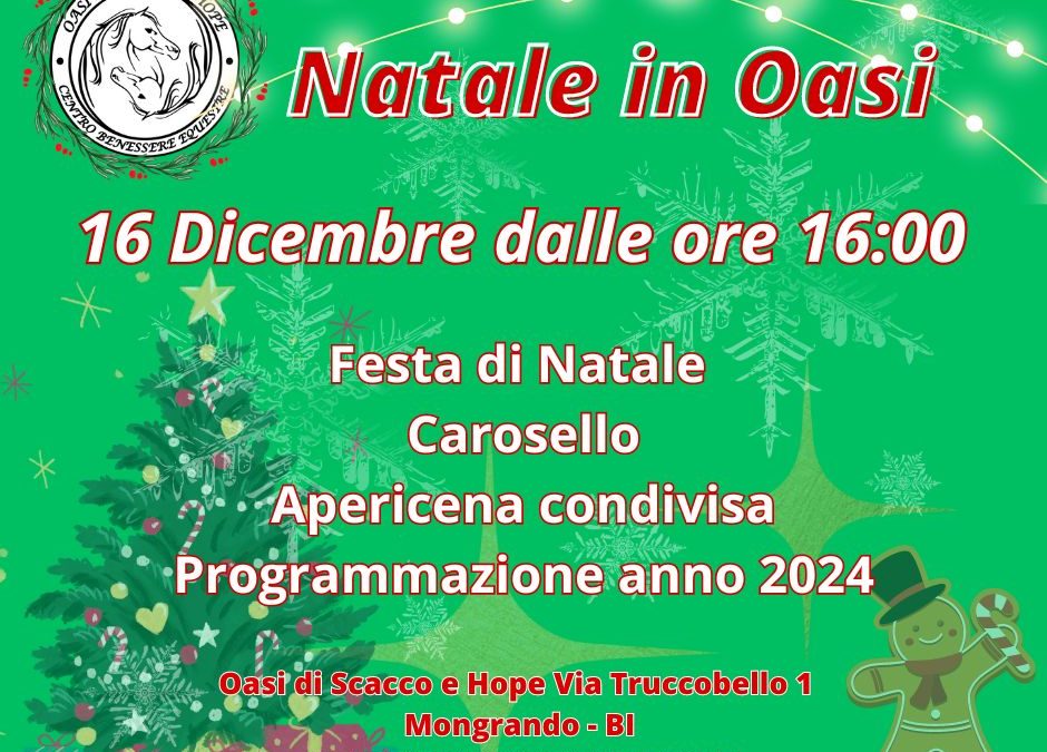 FESTA DI NATALE IN OASI